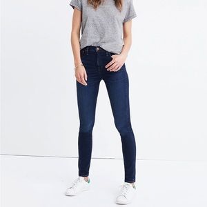 Madewell 10” High Rise Skinny Jeans in Hayes Wash